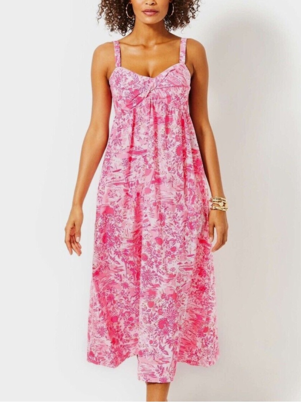 Lilly Pulitzer Pink Floral Maxi Dress